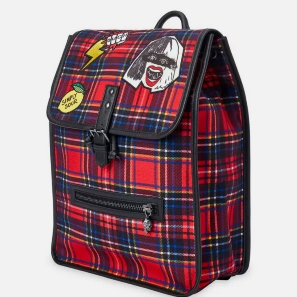 Disney Cruella Live Action Plaid Backpack